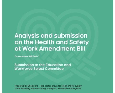 ShopCare response to the HSWA Amendment Bill